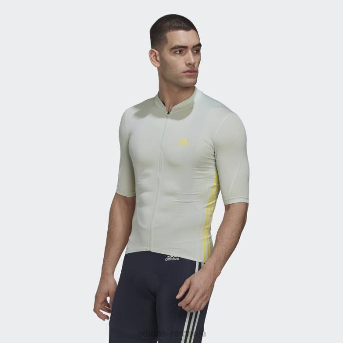 Adidas tricoul de ciclism cu mânecă scurtă galben bărbați verde galben 2JBN20484
