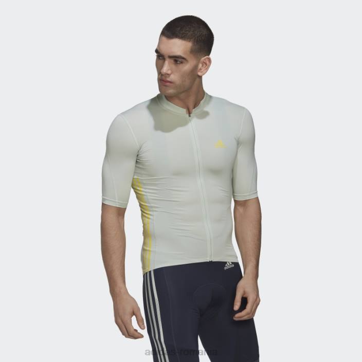 Adidas tricoul de ciclism cu mânecă scurtă galben bărbați verde galben 2JBN20484