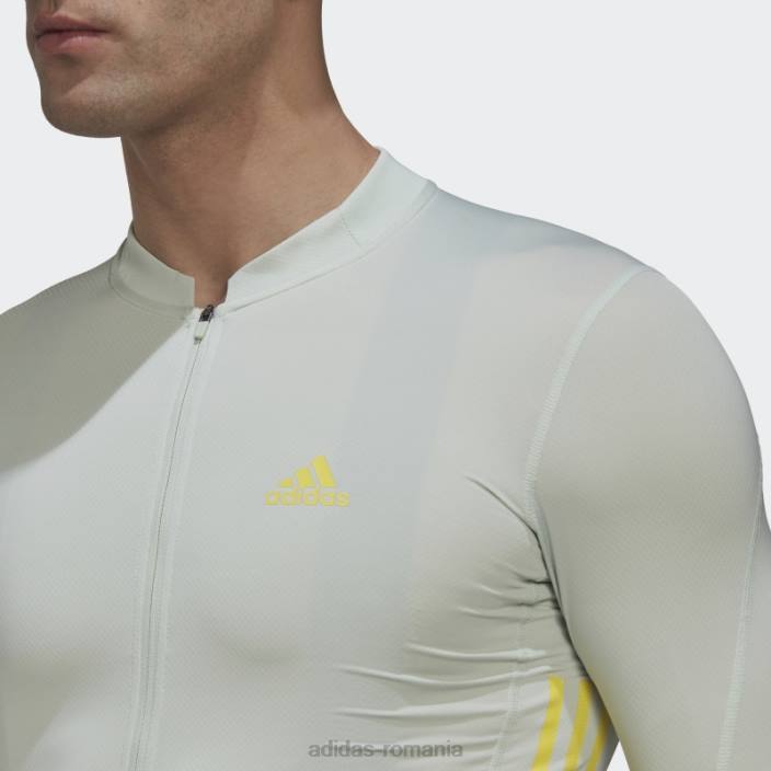 Adidas tricoul de ciclism cu mânecă scurtă galben bărbați verde galben 2JBN20484