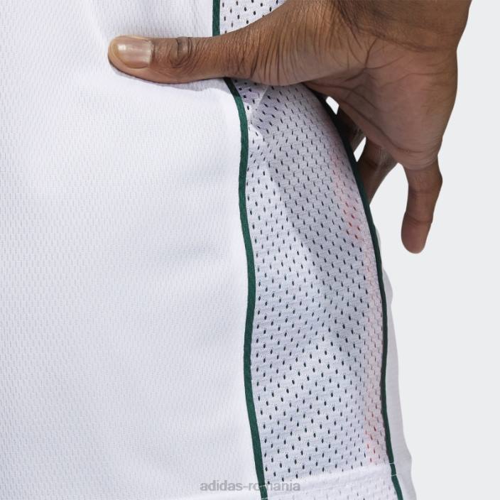 Adidas uragane ncaa tricou swingman alb bărbați alb/verde închis 2JBN20689