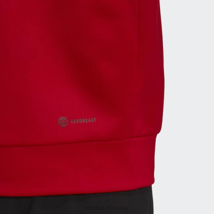 Adidas aeroready game and go camo logo hanorac stacojiu bărbați stacojiu 2JBN20743