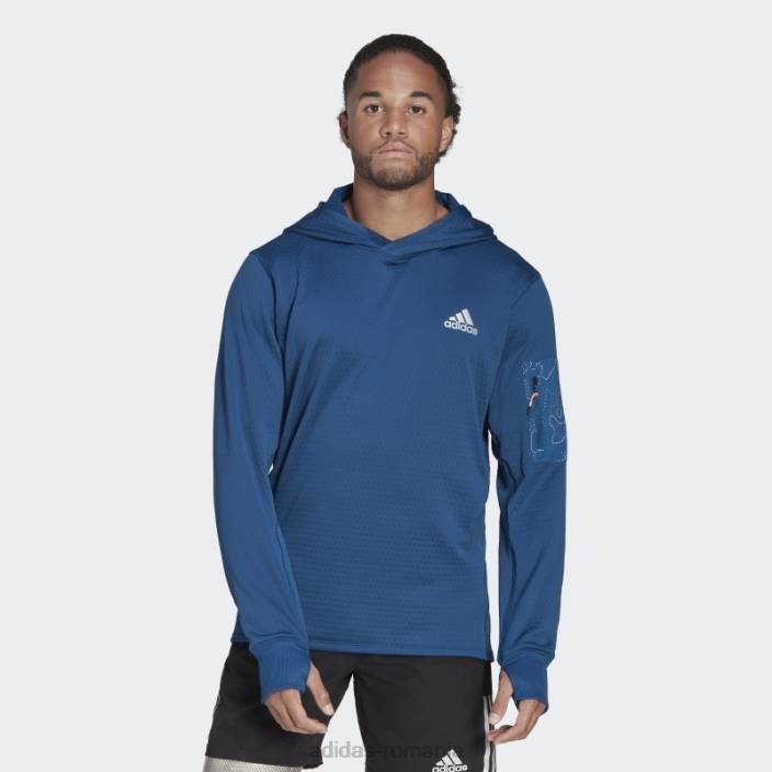 Adidas fleece x-city running hanorac modă marine bărbați marin 2JBN20786