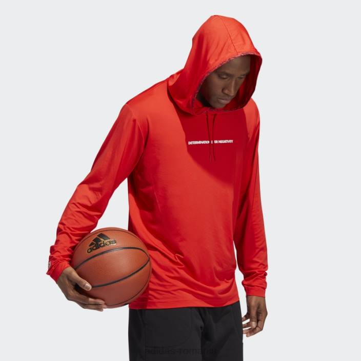 Adidas hanoraș pulover donovan mitchell roșu adidas bărbați roșu 2JBN20916