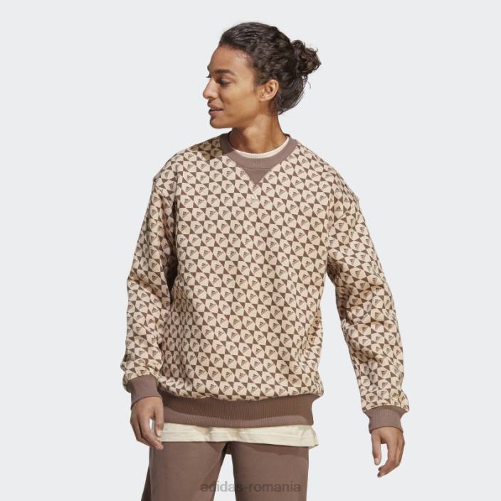 Adidas hanorac all szn x logomania bej bărbați bej/pământ 2JBN20749