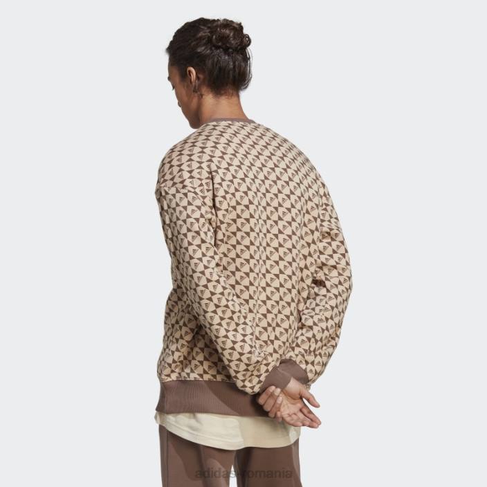 Adidas hanorac all szn x logomania bej bărbați bej/pământ 2JBN20749
