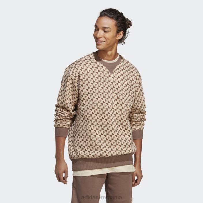 Adidas hanorac all szn x logomania bej bărbați bej/pământ 2JBN20749