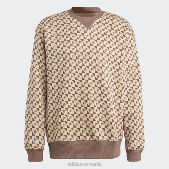 Adidas hanorac all szn x logomania bej bărbați bej/pământ 2JBN20749