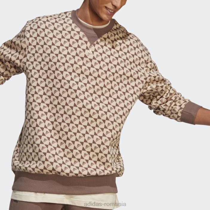 Adidas hanorac all szn x logomania bej bărbați bej/pământ 2JBN20749