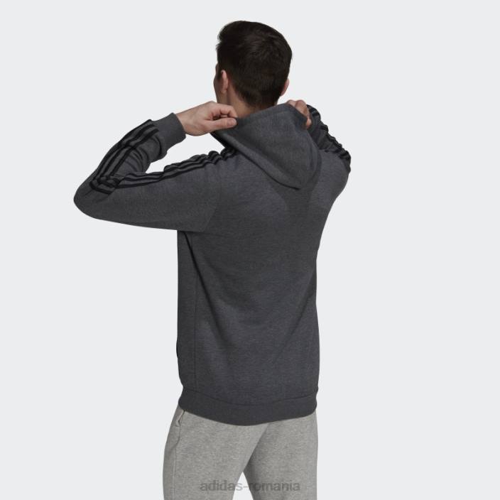 Adidas hanorac cu fermoar complet gri închis, din lână, cu fermoar complet bărbați erica gri închis 2JBN20747