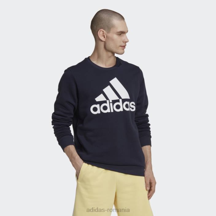 Adidas hanorac cu logo mare ink essentials bărbați cerneală/alb 2JBN20789