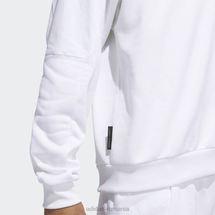 Adidas hanorac de călătorie harden alb bărbați alb 2JBN20923