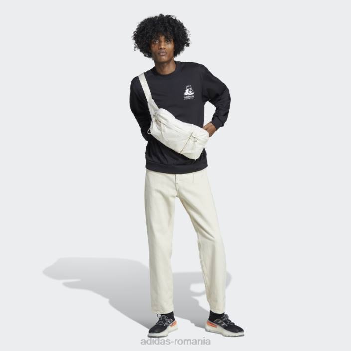 Adidas hanorac de iarnă aventură cu gât negru bărbați negru 2JBN20758