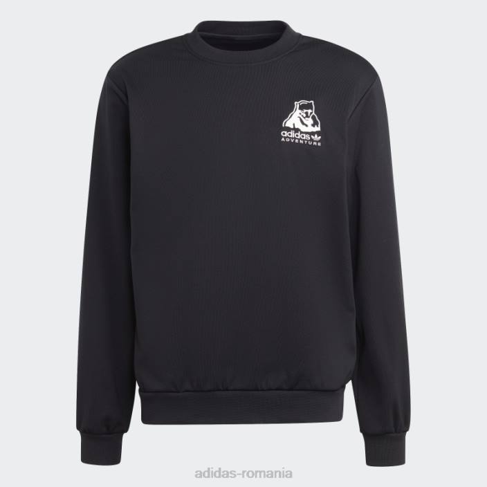Adidas hanorac de iarnă aventură cu gât negru bărbați negru 2JBN20758