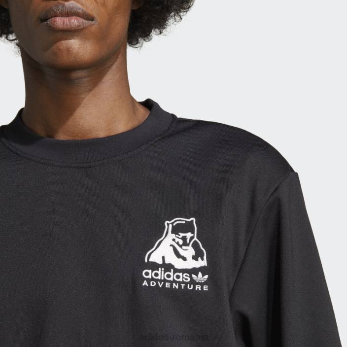 Adidas hanorac de iarnă aventură cu gât negru bărbați negru 2JBN20758