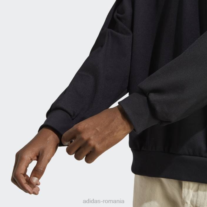 Adidas hanorac de iarnă aventură cu gât negru bărbați negru 2JBN20758