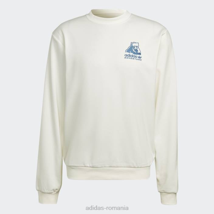 Adidas hanorac de iarnă cu gât roșu alb fierbinte bărbați alb 2JBN20773