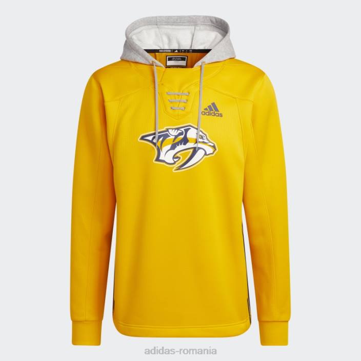 Adidas hanorac din dantelă colegiu gold predators skate bărbați colegiu de aur/marine/nhl-npr-51q 2JBN20920
