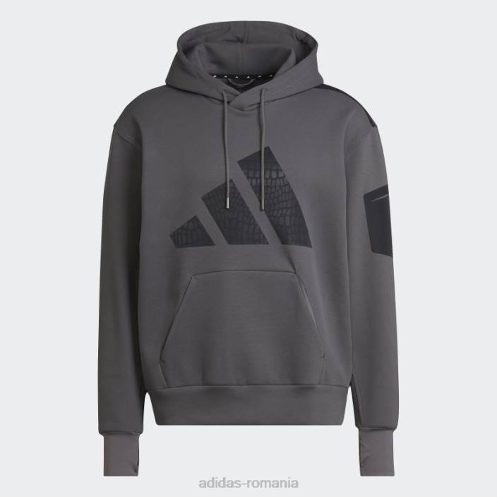 Adidas hanorac gri fashion best of training bărbați gri 2JBN20829