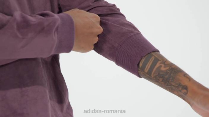 Adidas hanorac maroon adicolor classics plush bărbați maro 2JBN20783
