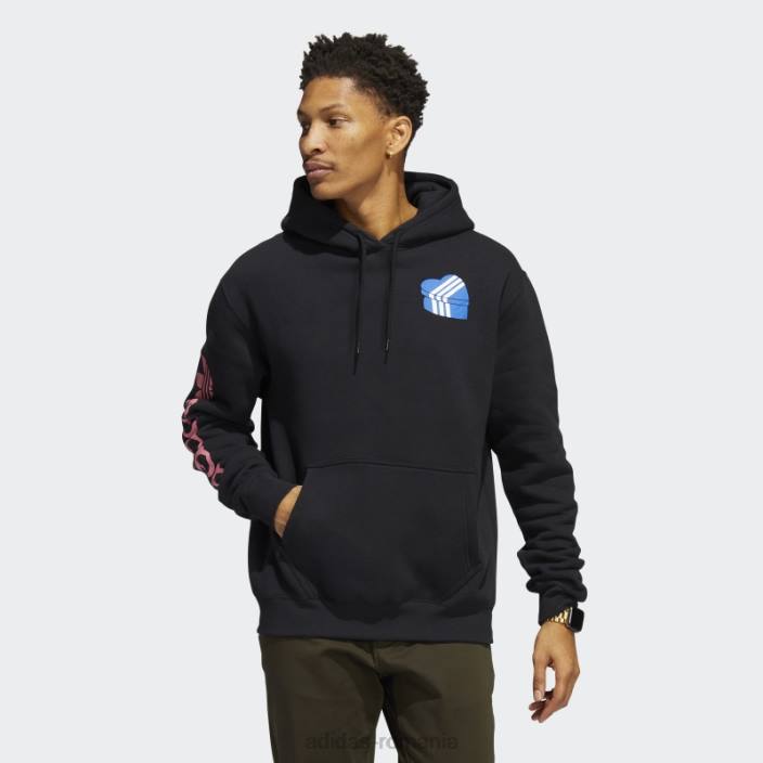 Adidas hanorac negru og heart box adidas bărbați negru 2JBN20769