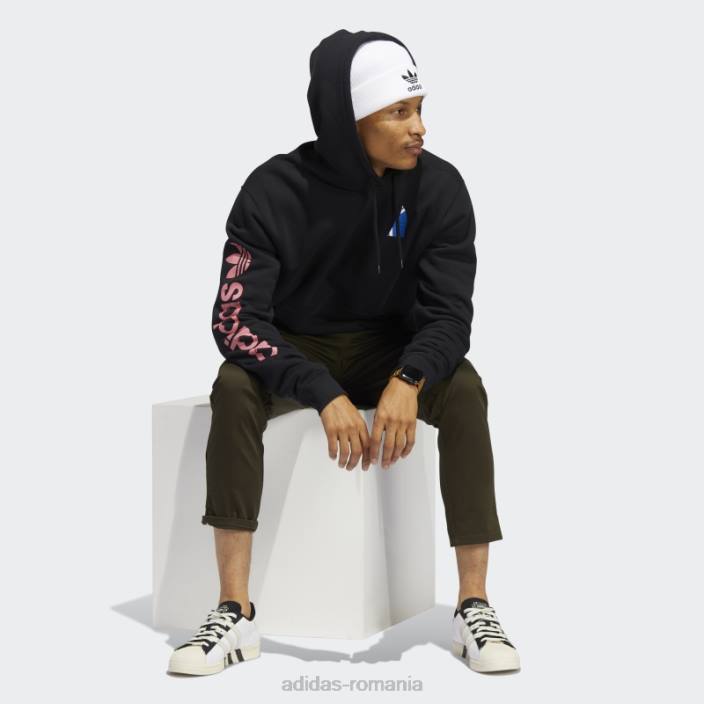 Adidas hanorac negru og heart box adidas bărbați negru 2JBN20769