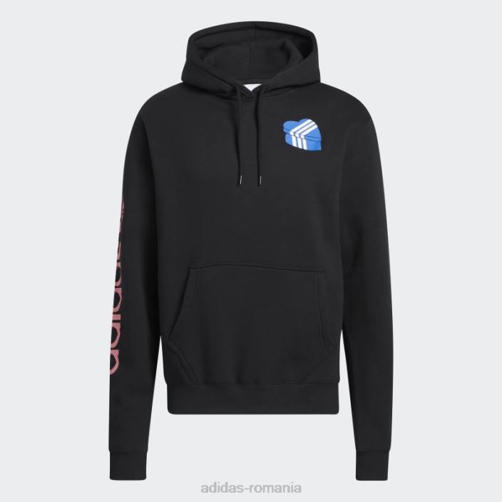Adidas hanorac negru og heart box adidas bărbați negru 2JBN20769