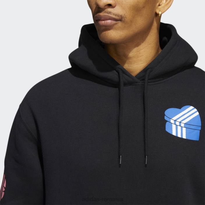 Adidas hanorac negru og heart box adidas bărbați negru 2JBN20769