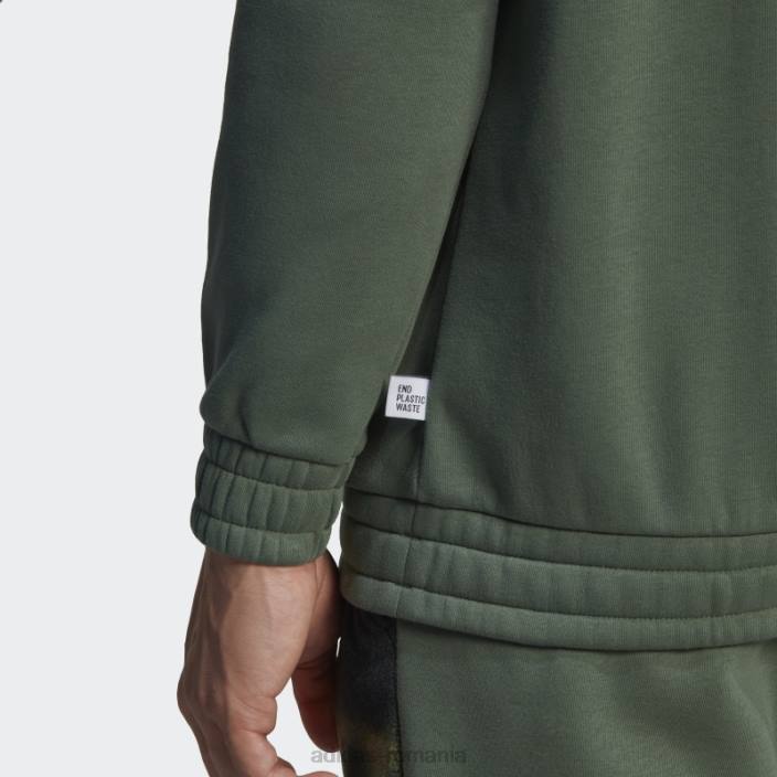 Adidas hanorac orbit verde polar fleece nature bărbați orbita verde/oxid verde 2JBN20753