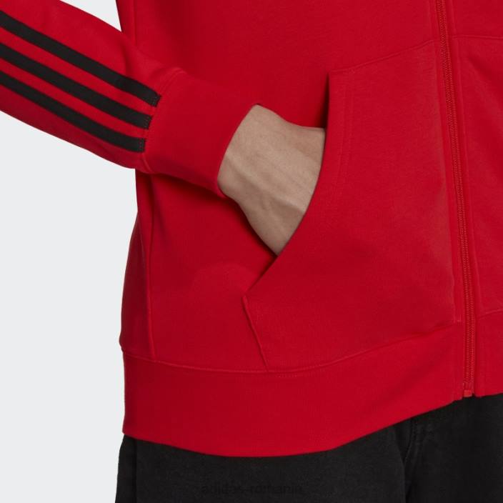 Adidas hanorac roșu river plate cu 3 dungi bărbați roșu 2JBN20779