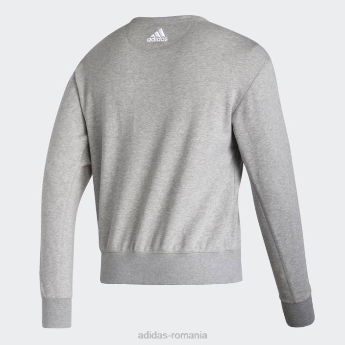 Adidas hanorac vintage crew ducks gri mediu bărbați gri mediu/alb/multi 2JBN20830