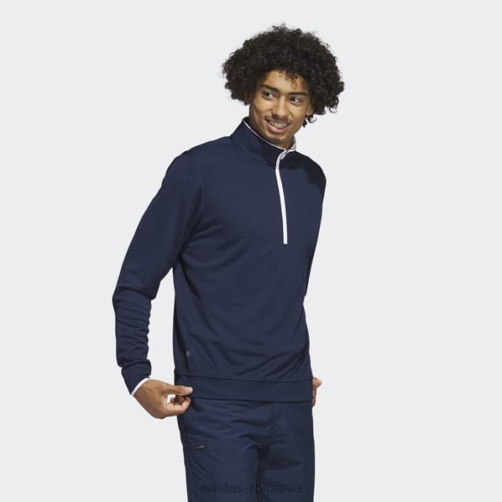 Adidas pulover cu fermoar sfert bleumarin adidas bărbați marina 2JBN20784