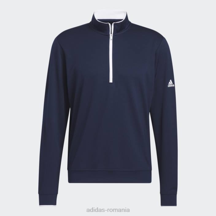 Adidas pulover cu fermoar sfert bleumarin adidas bărbați marina 2JBN20784