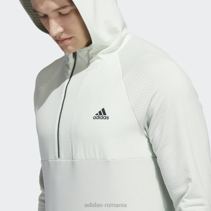 Adidas Anorac fleece cu fermoar 1/4 verde bărbați verde 2JBN21337