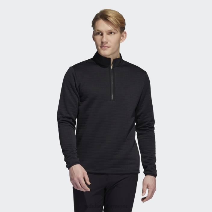 Adidas Pulover negru cu fermoar 1/4 hidrofug bărbați negru 2JBN21434