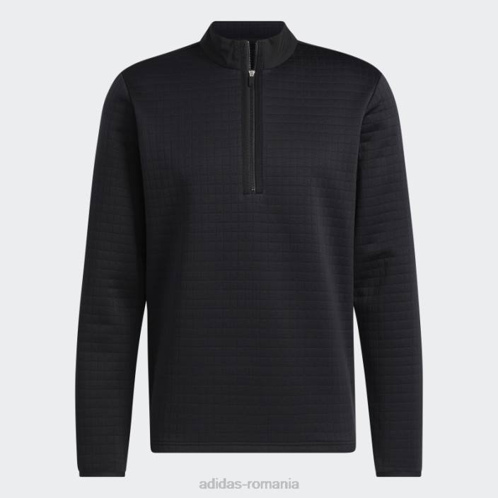 Adidas Pulover negru cu fermoar 1/4 hidrofug bărbați negru 2JBN21434