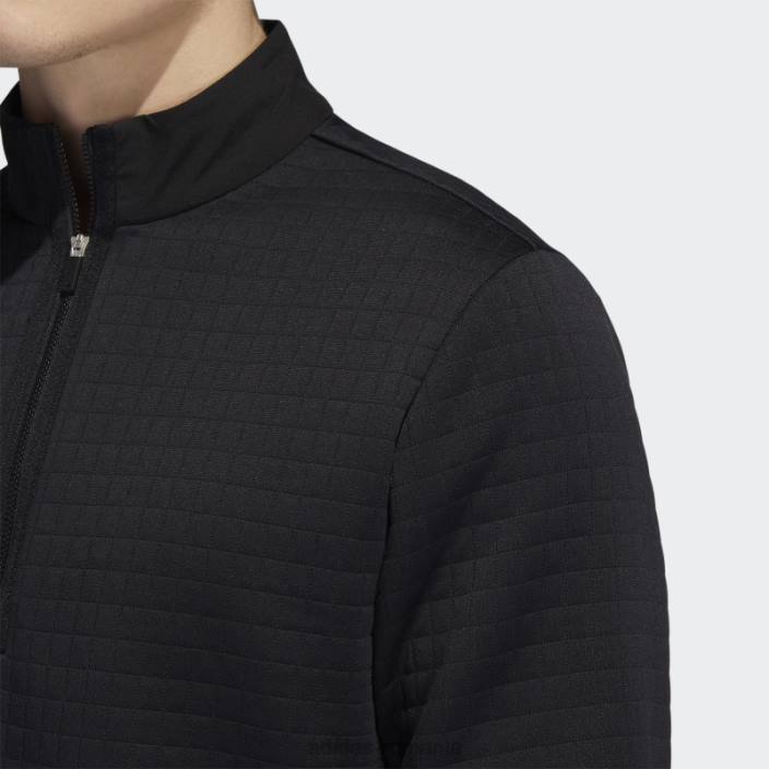 Adidas Pulover negru cu fermoar 1/4 hidrofug bărbați negru 2JBN21434