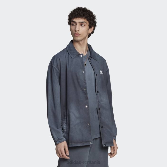 Adidas cămașă de antrenor negru essentials+ colorant adidas bărbați alb negru 2JBN21339