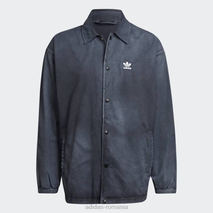 Adidas cămașă de antrenor negru essentials+ colorant adidas bărbați alb negru 2JBN21339