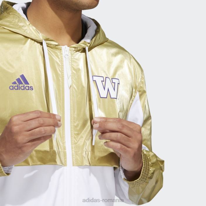 Adidas fotbal strategie huskies top goldallic bărbați auriu/alb/ncaa-wtn-6va 2JBN21416