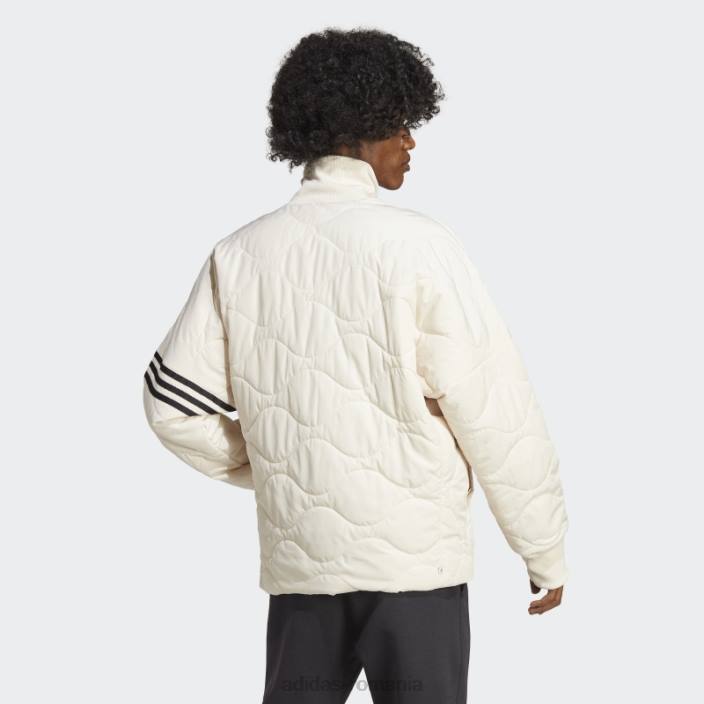 Adidas geacă albă adicolor neuclassics bărbați alb negru 2JBN21401