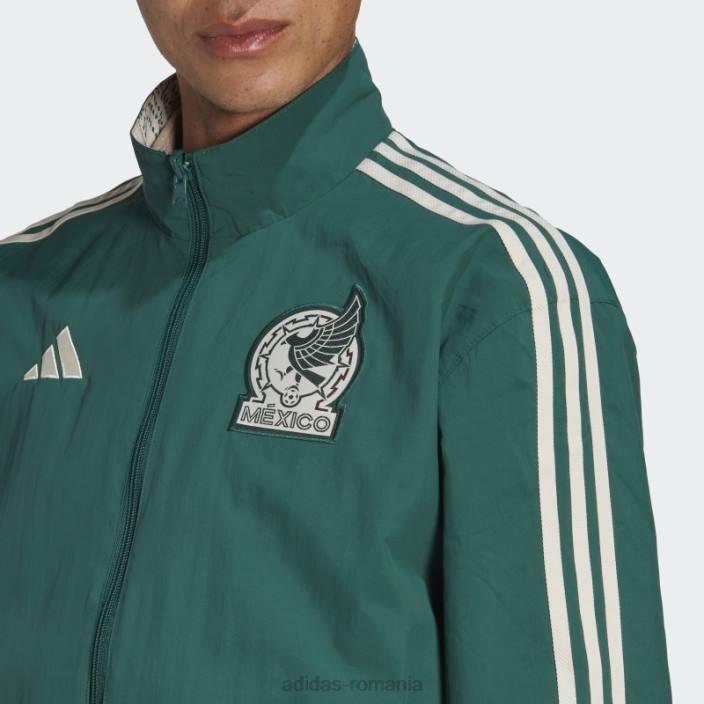 Adidas geacă verde cu imnul mexicului bărbați verde/alb 2JBN21430