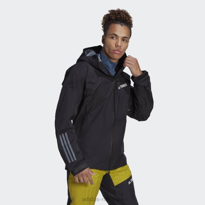 Adidas geaca neagra terrex techrock gore-tex pro adidas bărbați negru 2JBN21357