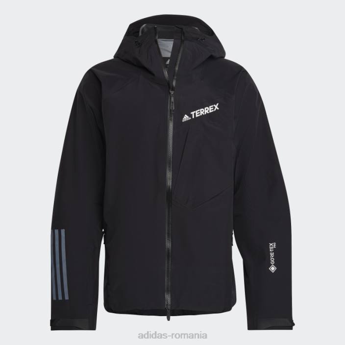 Adidas geaca neagra terrex techrock gore-tex pro adidas bărbați negru 2JBN21357