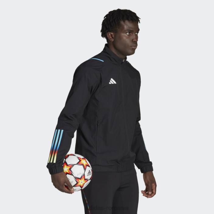 Adidas geaca neagra tiro 23 de voiaj bărbați negru 2JBN20152