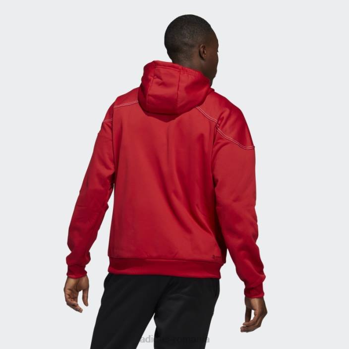 Adidas hanorac roșu cu fermoar complet cornhuskers stadium bărbați roșu/alb/nebraska 2JBN21422