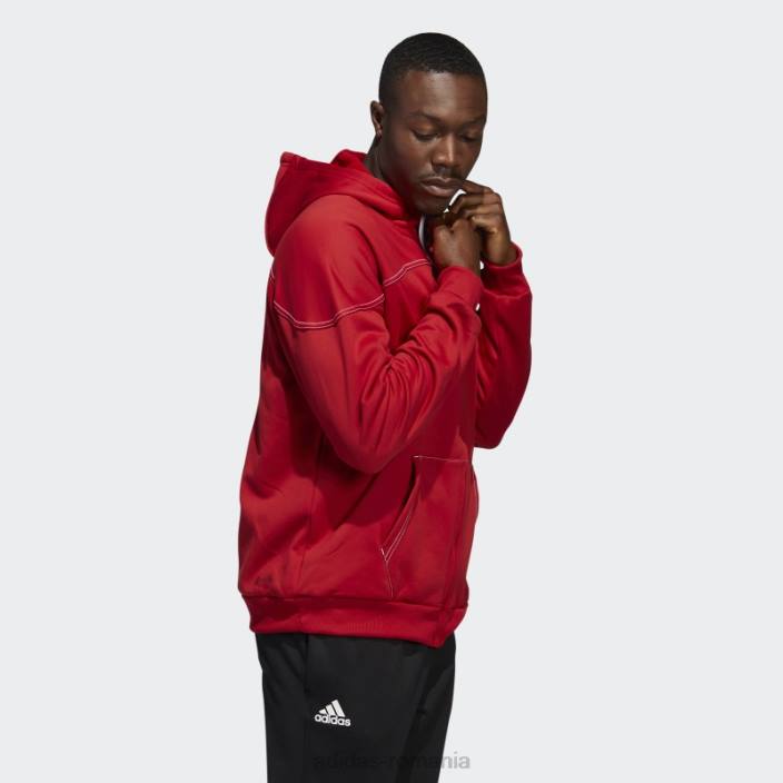 Adidas hanorac roșu cu fermoar complet cornhuskers stadium bărbați roșu/alb/nebraska 2JBN21422