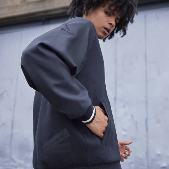 Adidas jachetă bomber cu imprimeu negru (neutru de gen) bărbați negru 2JBN21425