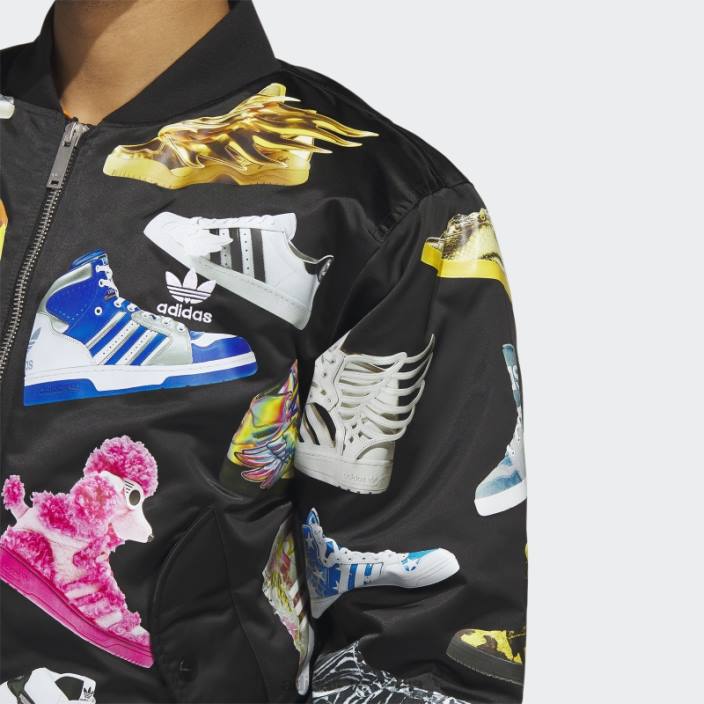 Adidas jachetă bomber neagră Jeremy Scott archive bărbați negru 2JBN21400