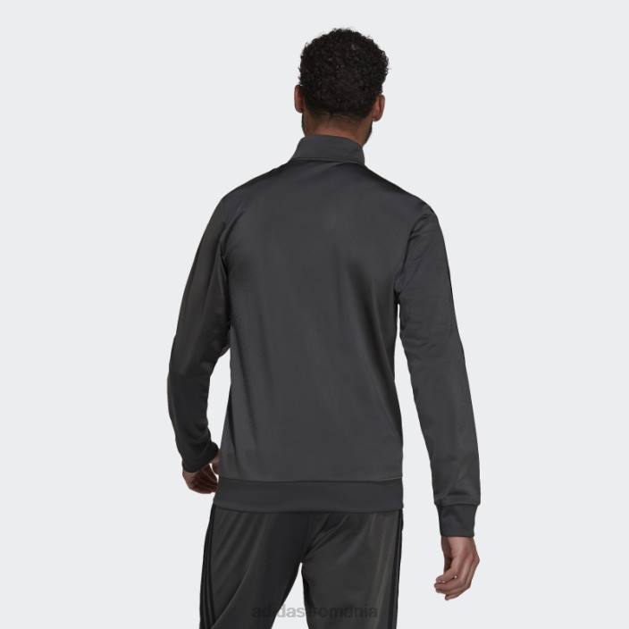 Adidas jachetă de sport cu 3 dungi gri bărbați gri/negru 2JBN20150