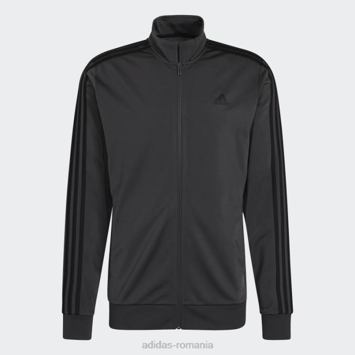 Adidas jachetă de sport cu 3 dungi gri bărbați gri/negru 2JBN20150